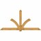 Ekena Millwork Redmond Rough Sawn Timber Gable Bracket, Western Red Cedar, 108"W x 54"H x 6"D x 6"F, 12/12 Pitch GBW108X54X0606RED00RWR - alternate 1